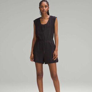 Lululemon French Terry V-Neck Romper Black